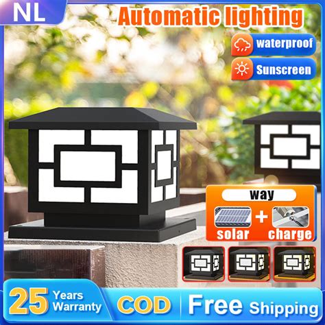 solar gate light price|Solar Gate Pillar Light LED 4 Tricolor Outdoor Lamp Waterproof .